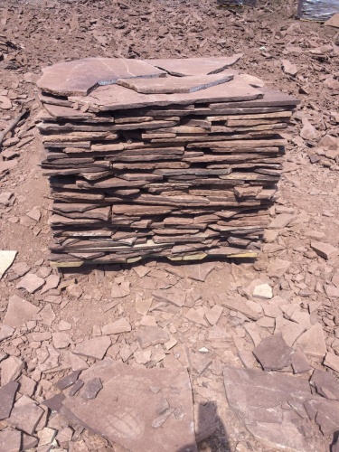 Плитняк лемезит бордовый для цоколя 1,5-2 см купить в Кумертау