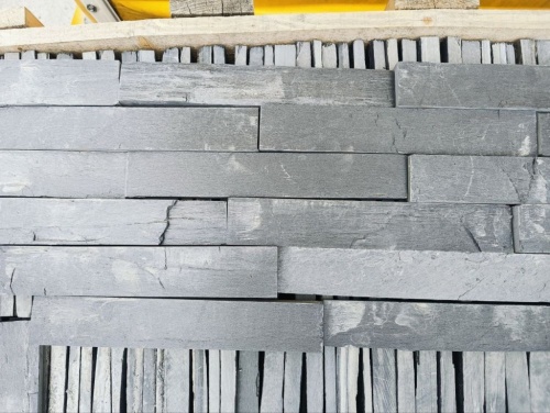 Плитка чёрная из натурального камня фасадная 30 см * 5 см, толщина 7 мм -30 мм купить в Кумертау