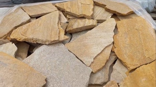 Плитняк златолит жёлтый для цоколя купить в Кумертау