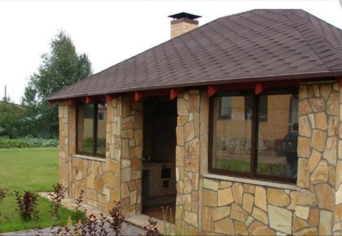 Плитняк златолит жёлтый для фасада 1,5-3 см купить в Кумертау