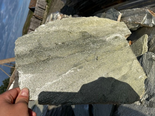 Плитняк златолит зелёный для цоколя, отмостки купить в Кумертау